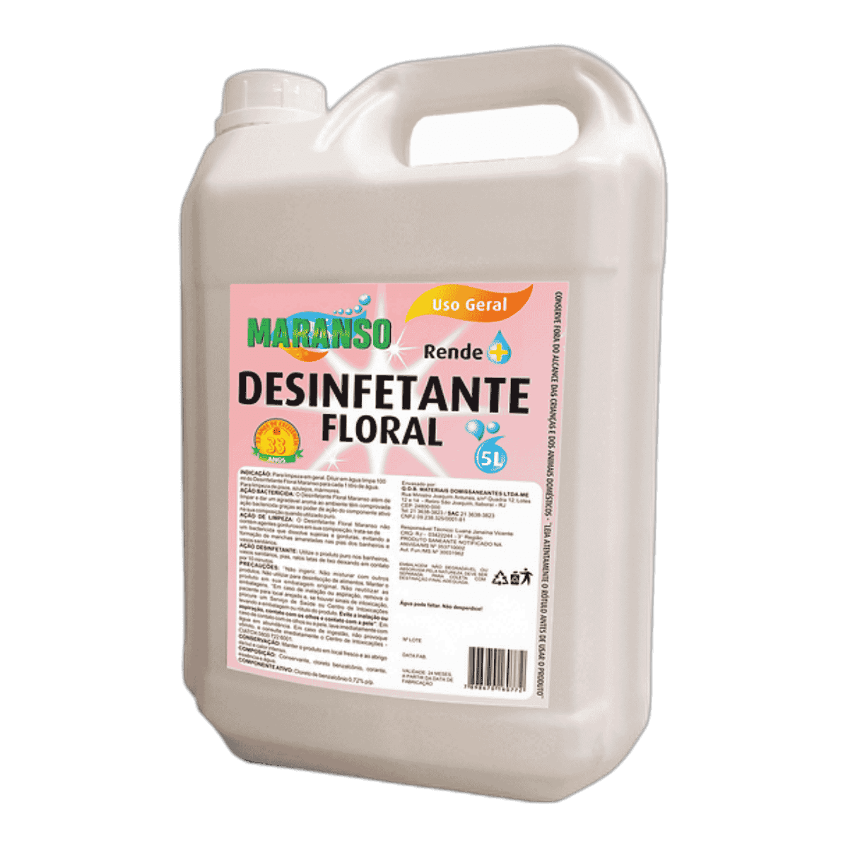 DESINFETANTE FLORAL 5LTS MARANSO