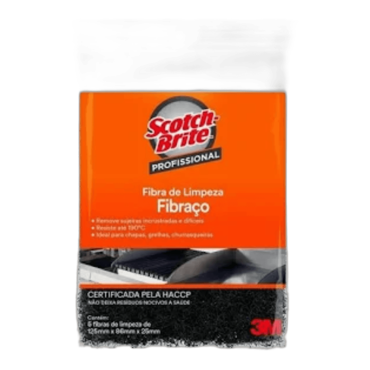 ESPONJA FIBRAÇO 87X125MM SCOTCH-BRITE 3M
