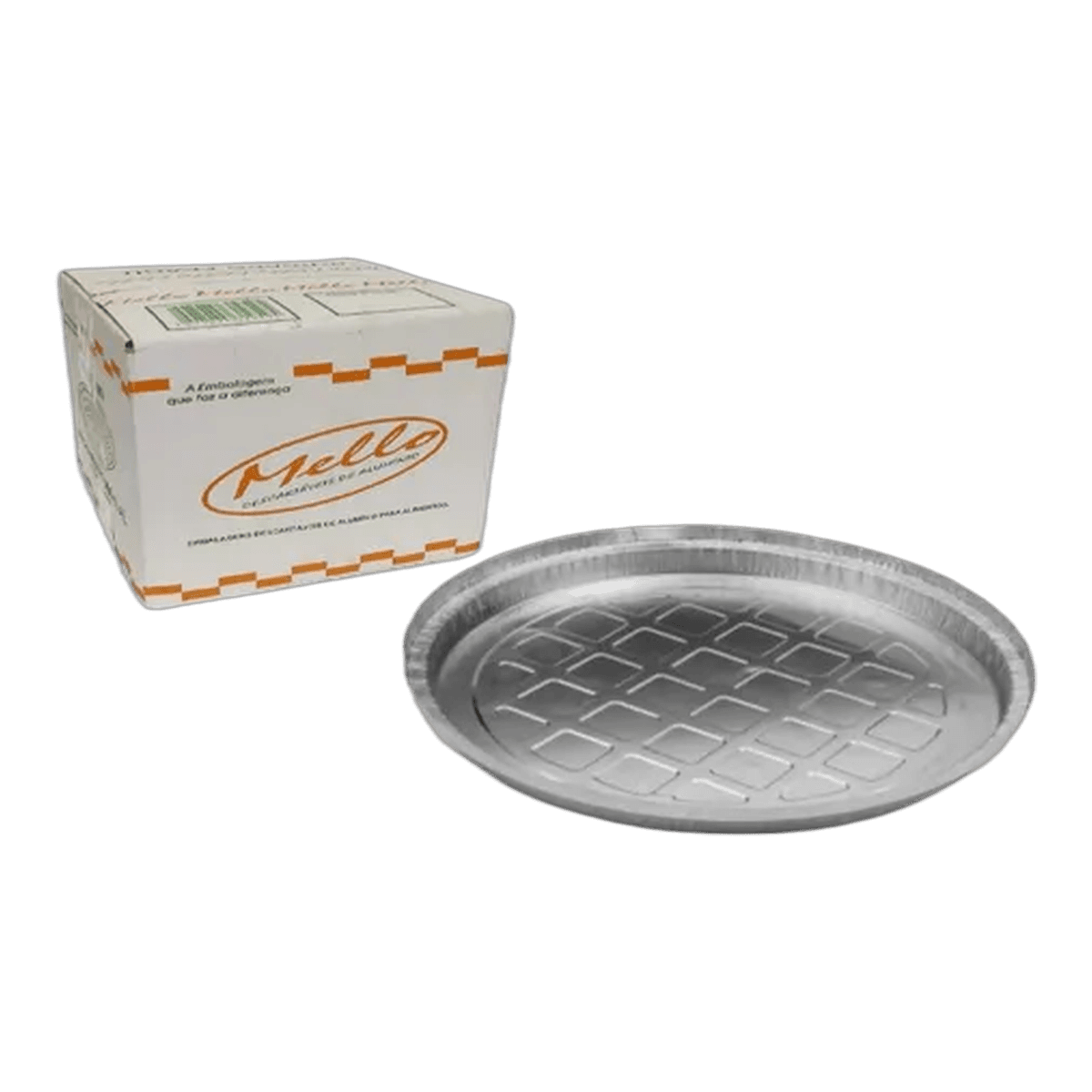 PRATO DE ALUMÍNIO P/PIZZA Nº25 C/100 MELLO
