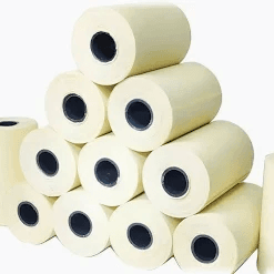 BOBINA TÉRMICA AMARELA 57CM X 30M CARTÃO DE PONTO C/30