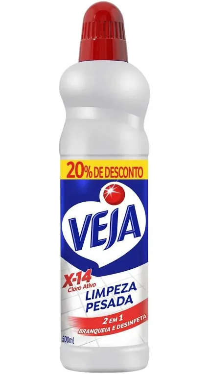 VEJA LIMPEZA PESADA X-14 CLORO ATIVO 500ML