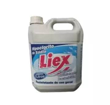 ÁGUA SANITÁRIA 2% PARA LAVAGEM DE ALIMENTOS 5LTS LIEX