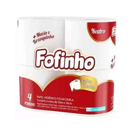 PAPEL HIGIÊNICO FOLHA DUPLA PCT COM 4X30M FOFINHO