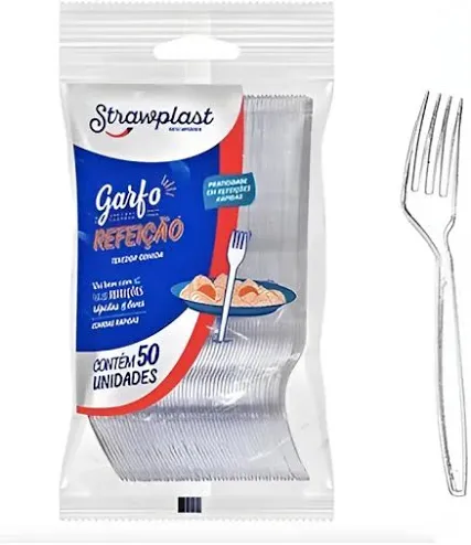 GARFO DESCARTÁVEL REFEIÇÃO COMUM C/50