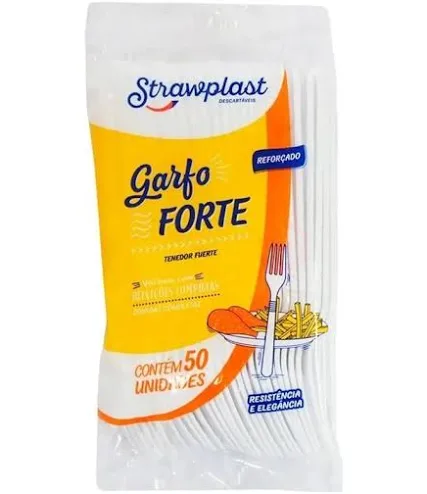 GARFO DESCARTÁVEL REFEIÇÃO REFORÇADO COM 50