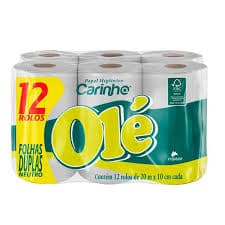 PAPEL HIGIÊNICO FOLHA DUPLA COM 12X20M