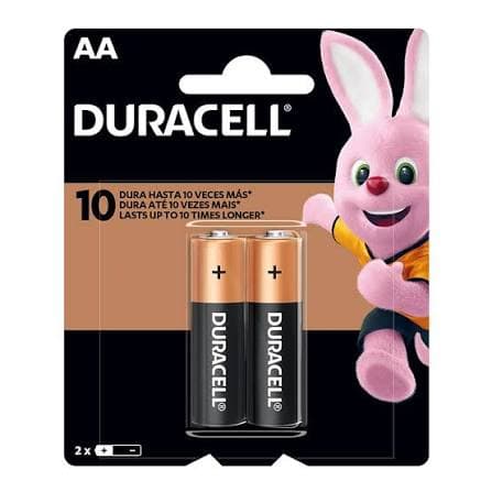 PILHA DURACELL AA PALITO C/2
