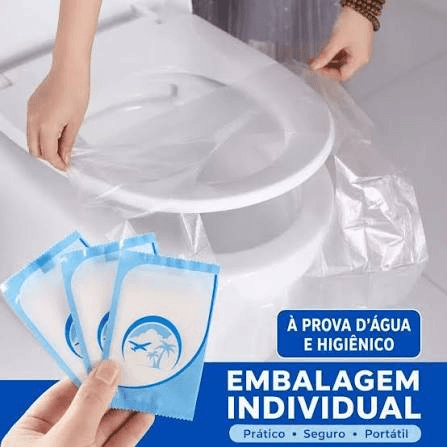 PROTETOR DE ASSENTO SANITÁRIO DE PLÁSTICO COM 50